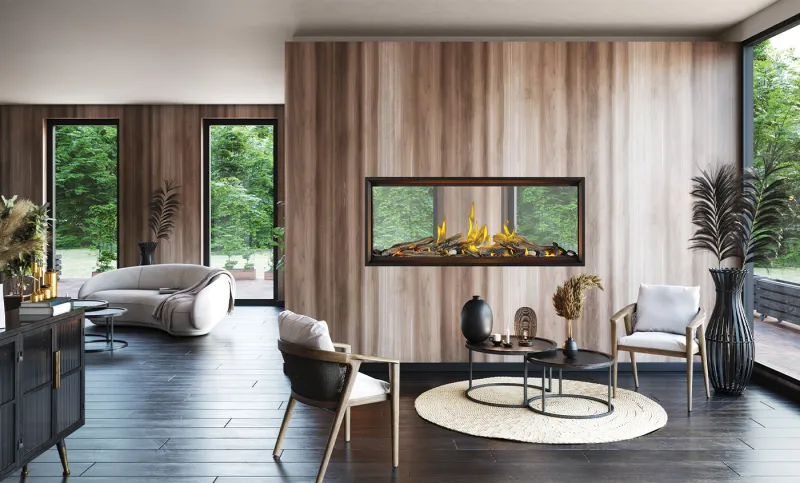 Tall Vector 50 See-Thru w/ Luminous Logs