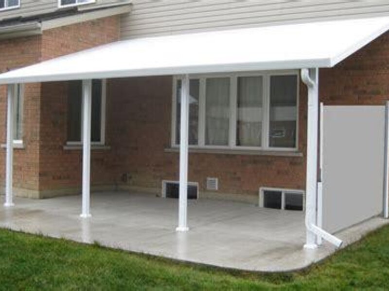 Aristocrat fabric canopy and pergola over a patio — view 6