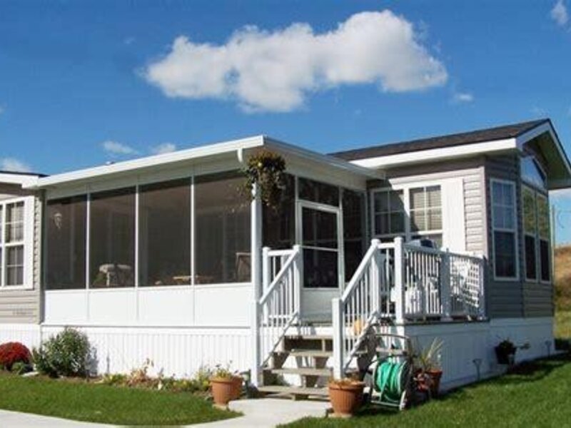 Aristocrat screen room enclosing a back porch — view 2