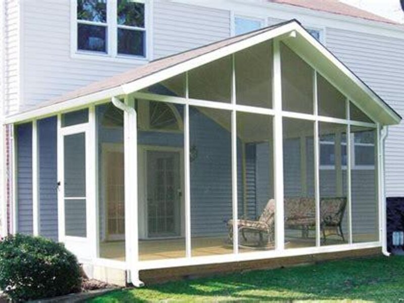Aristocrat screen room enclosing a back porch — view 3