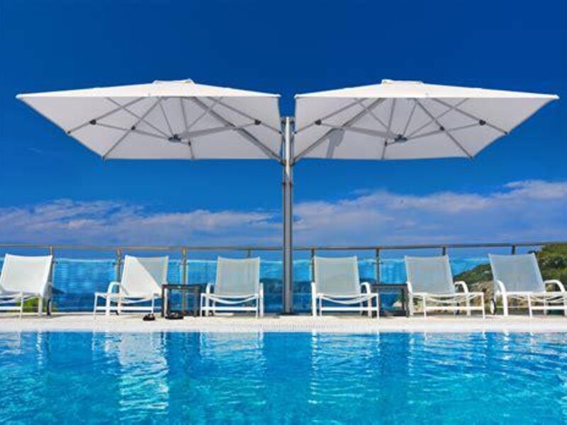 ShadowSpec Unity multi-canopy system over a large outdoor space — view 4
