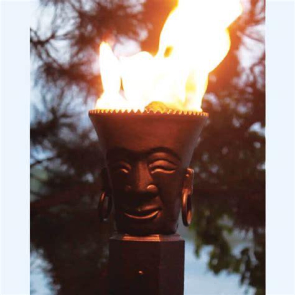 Modern Home Products Liberty gas torch at night — view 2
