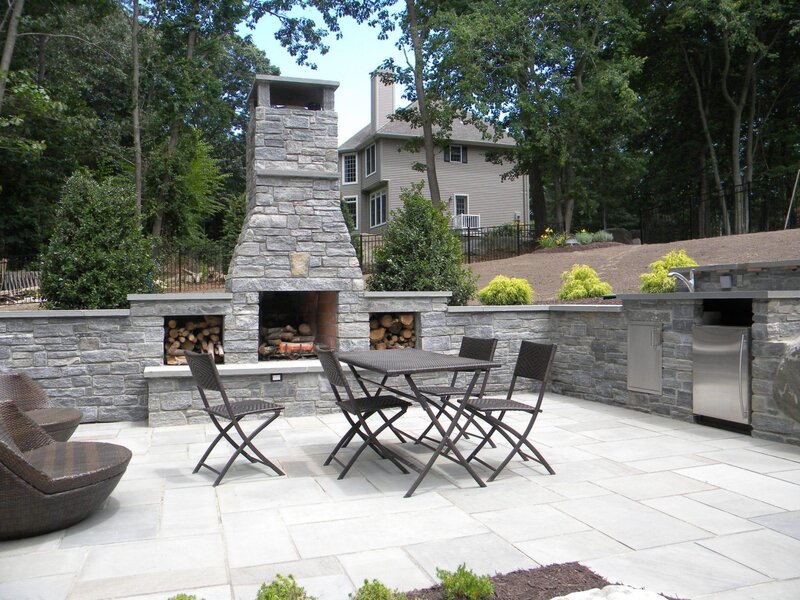 Fire Magic outdoor kitchen island with built-in grill and pizza oven — view 5