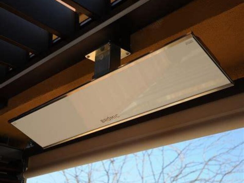 Bromic Cobalt electric infrared patio heater on a modern ceiling — view 4