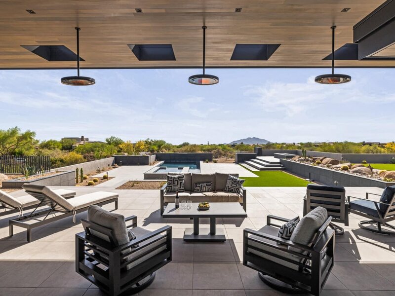 Bromic Cobalt electric infrared patio heater on a modern ceiling — view 7