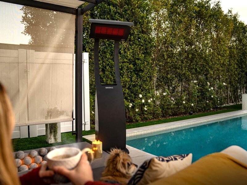 Bromic portable patio heater on a deck — view 2